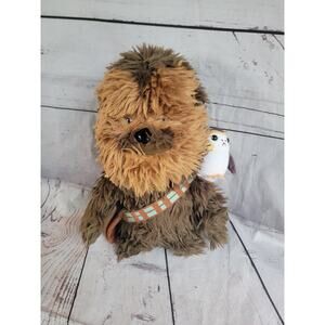 Star Wars Chewbacca w/Porg Stuffed Animal Plush 12inch